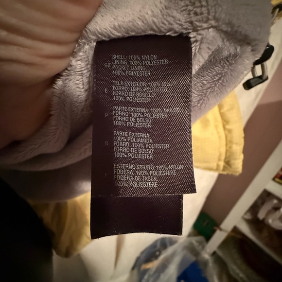 The North Face Yellow Lined Windbreaker Zip Up Hooded Jacket Women's Sz M - Picture 6 of 7